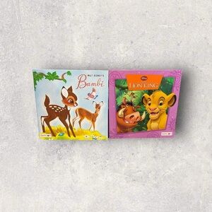 Disney's Bambi and The Lion King Children Book Set